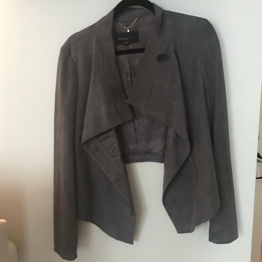 Adorable Grey Suede Blazer